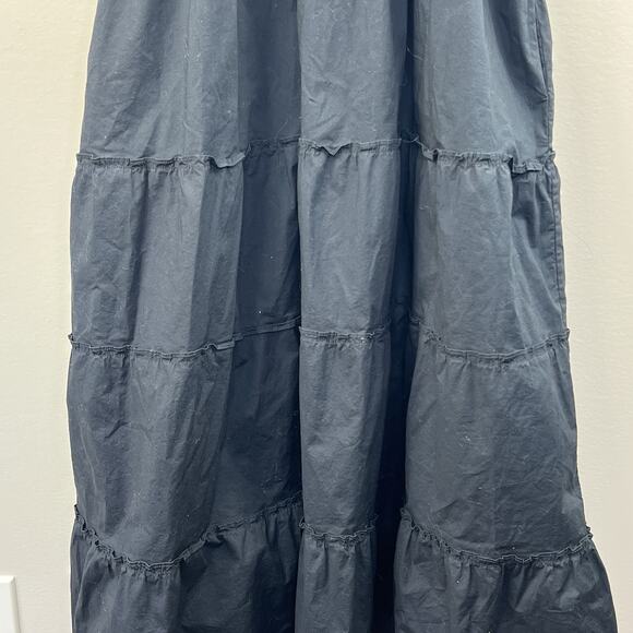 Hill House Black Ellie Nap Dress Size XL Sleeveless Ruffle Tiered Midi - Picture 5 of 11